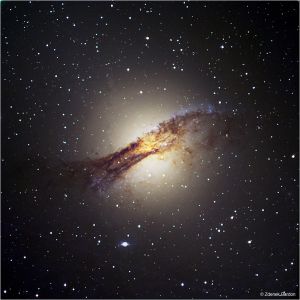 Centaurus A or NGC 5128 is a galaxy in the constellation of Centaurus, ESO obs., La Silla, Chile