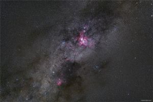 Mlhovina Eta Carinae, Lodní kýl, ESO obs., La Silla, Chile, Nikon D810A, Zeiss Otus 85/1,4