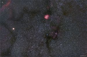 Mlhovina Rozeta, ESO obs., La Silla, Chile, Nikon D810A, Zeiss Otus 28/1,4